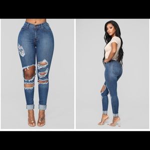 Fashion Nova "Beach Bum Jeans"